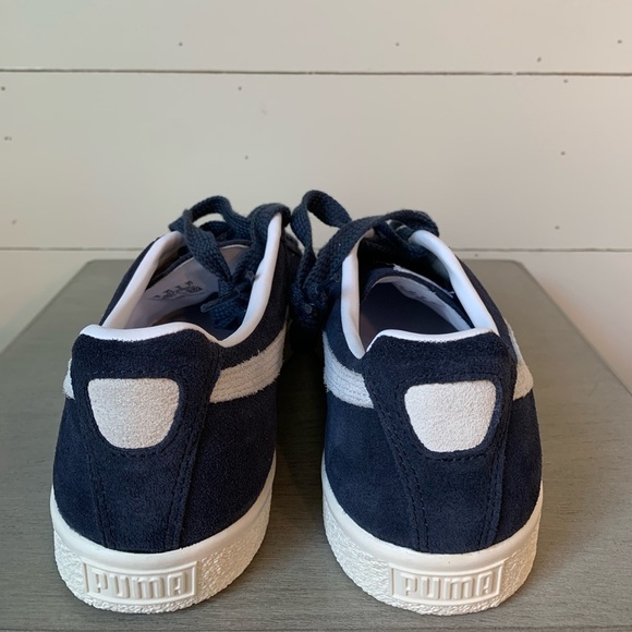 Puma Clyde OG 39196201 Mens Blue Suede Lace Up Lifestyle Sneakers Shoes Size: 9 - Picture 4 of 8